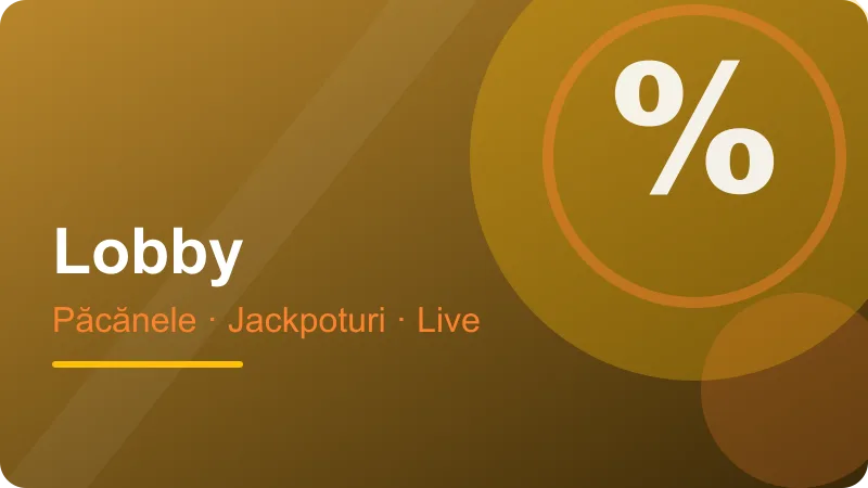 Joker Casino Romania: cum e așezat lobby-ul – ilustrație pentru secțiunea Joker Casino